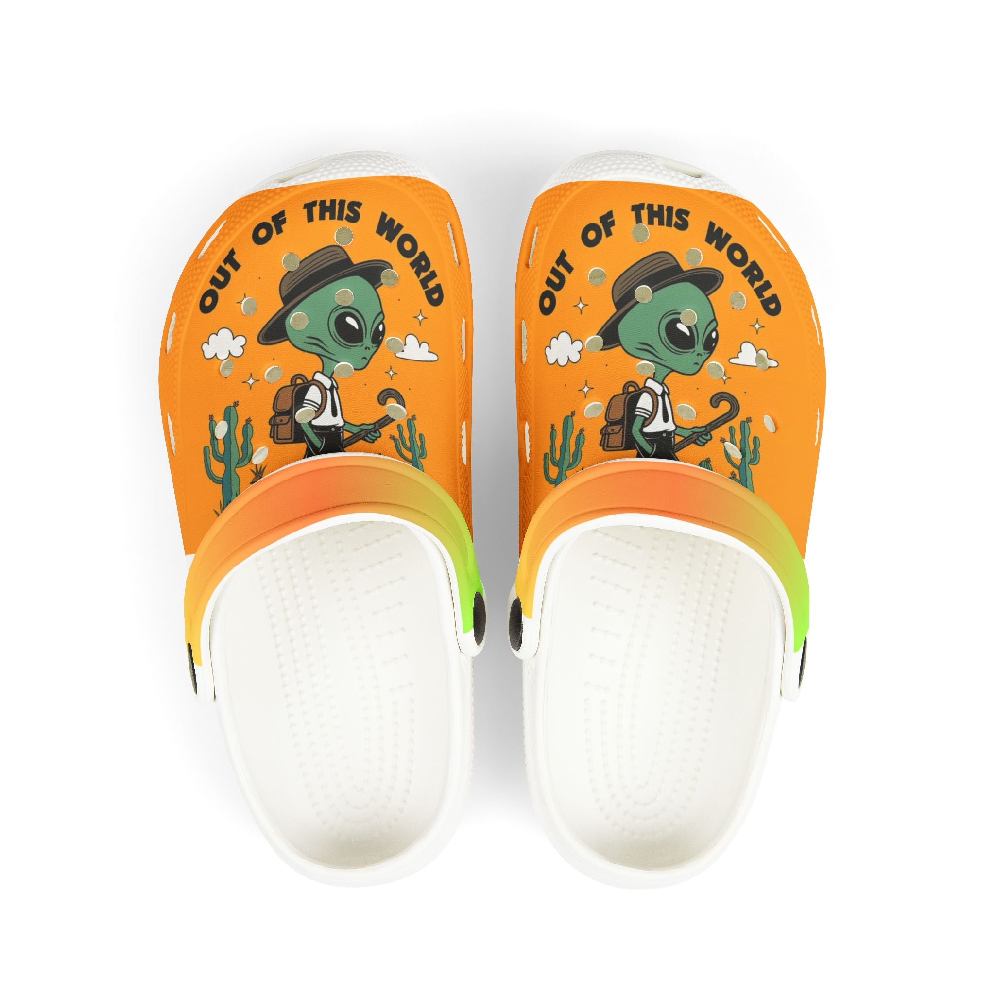 Out of This World Kids EVA Foam Clogs - Fun Alien Design for Summer Play