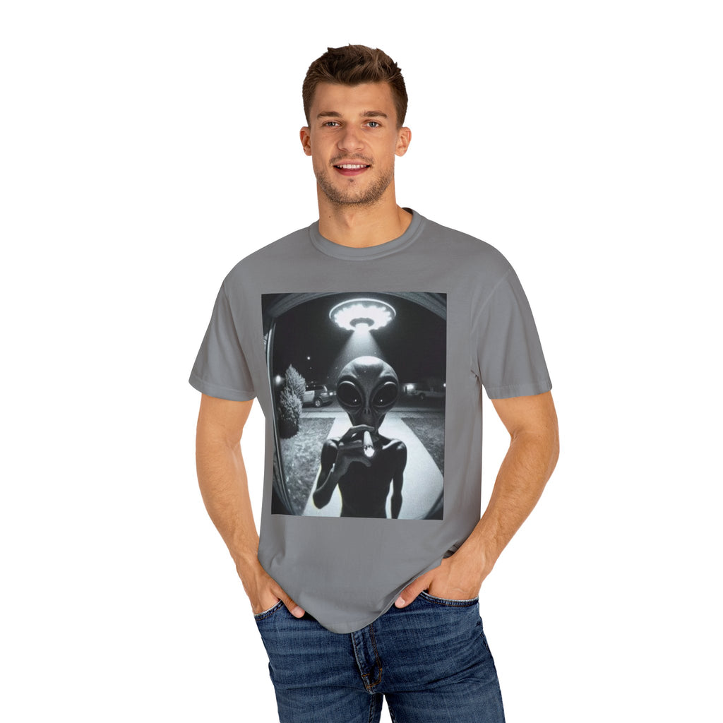 Alien Encounter Unisex Garment-Dyed T-Shirt