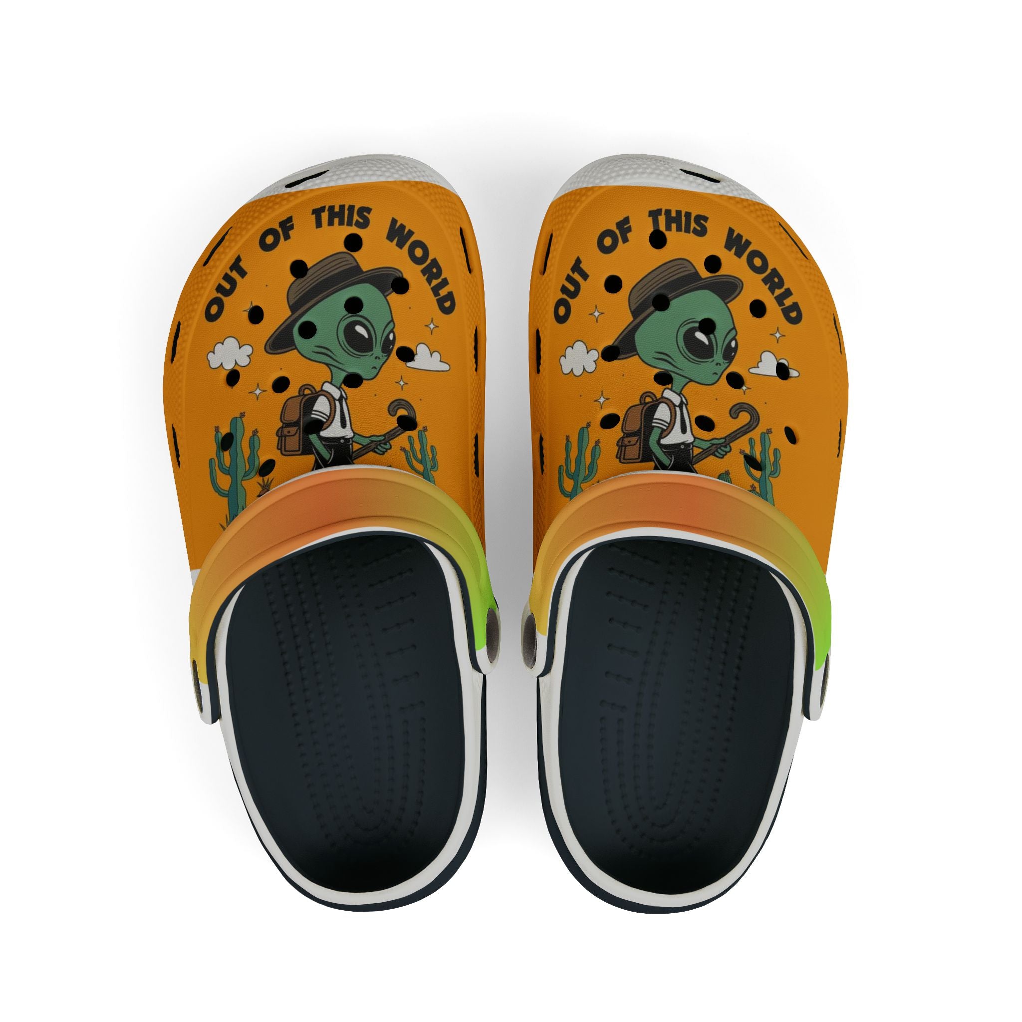Out of This World Kids EVA Foam Clogs - Fun Alien Design for Summer Play