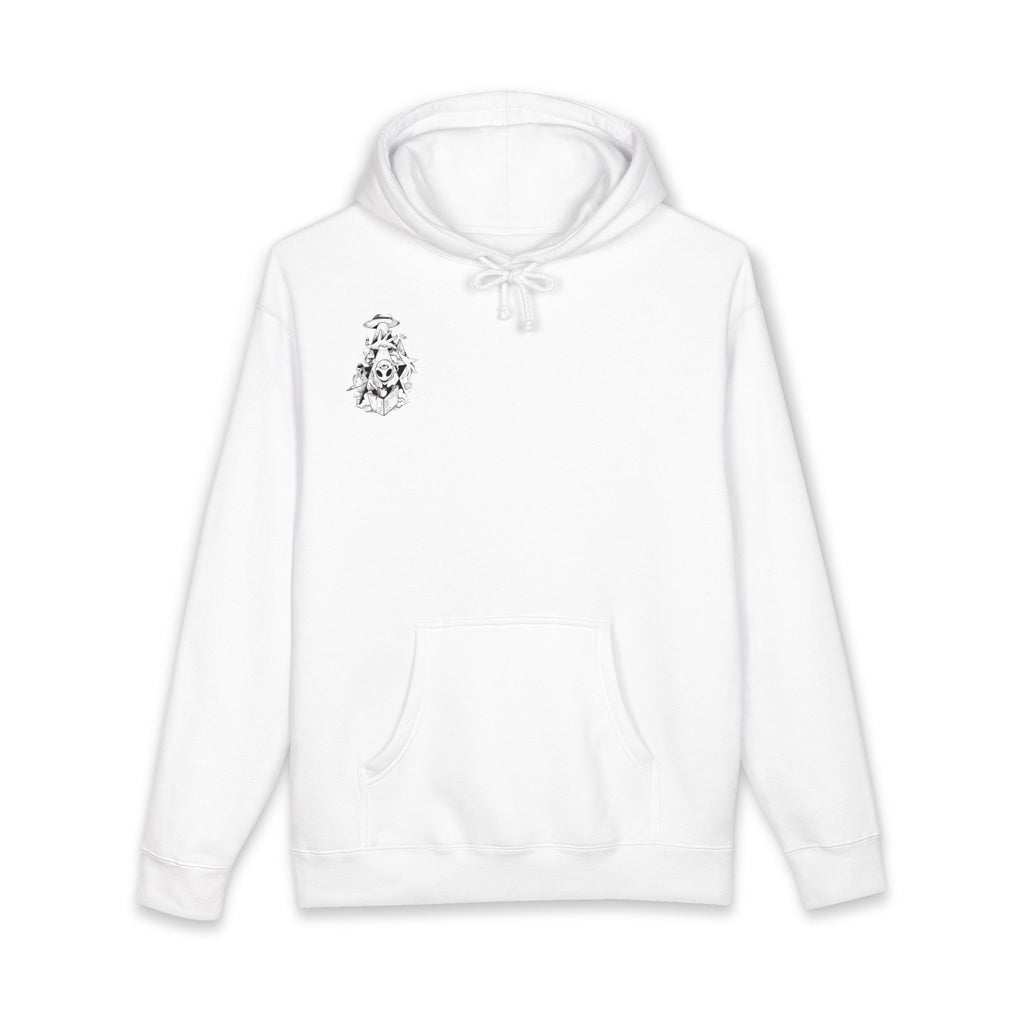 Mystical Alien Reader Hoodie — Occult Space Graphic Pullover