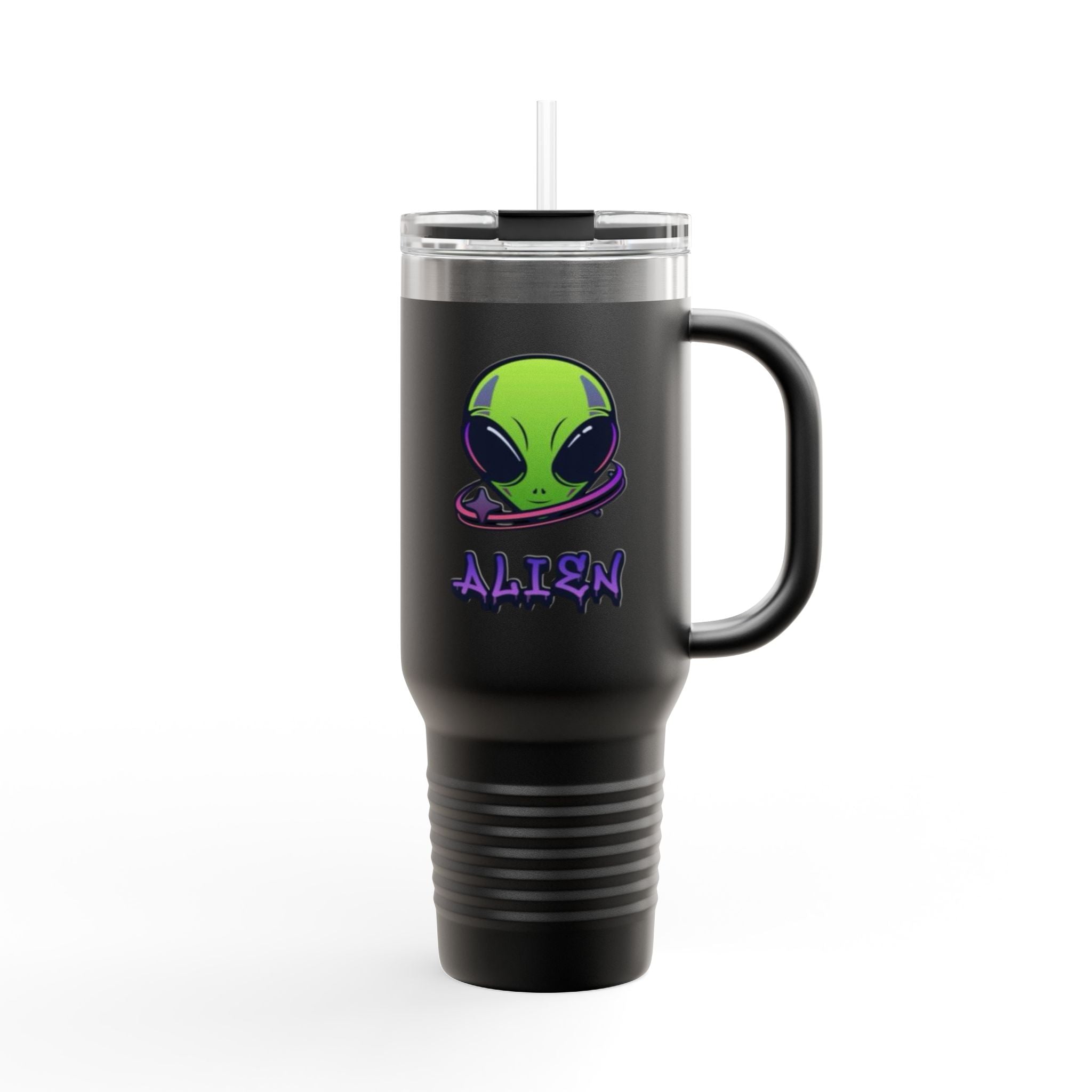 Alien Insulated Travel Mug, 40oz - Perfect for Road Trips, Gift for UFO Lovers, Unique Travel Gear