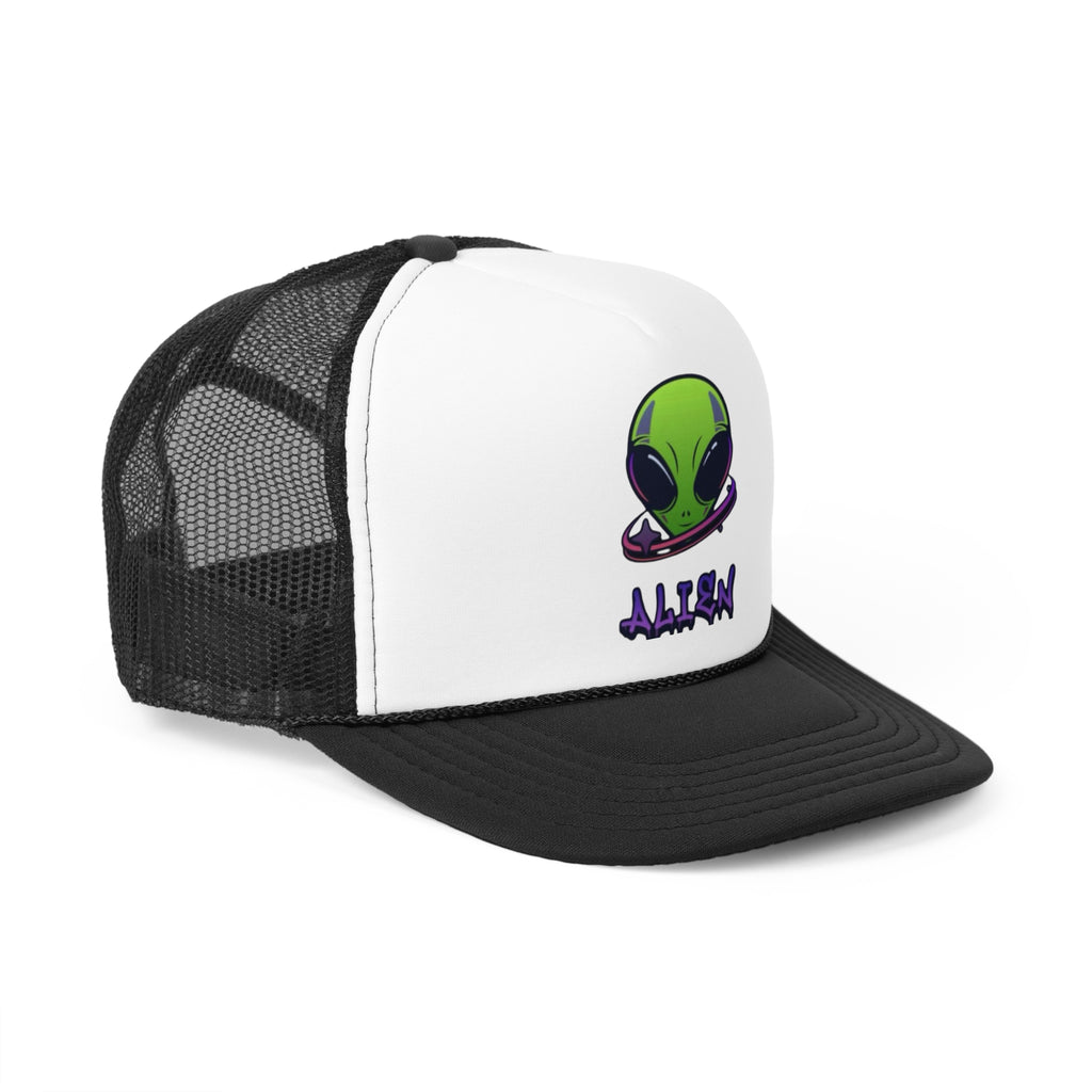 Alien Graphic Trucker Cap - Cool Cosmic Style for Sci-Fi Lovers