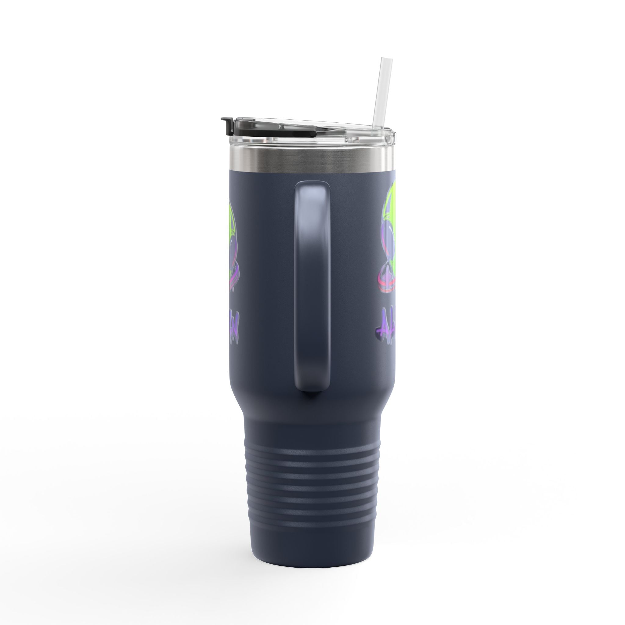 Alien Insulated Travel Mug, 40oz - Perfect for Road Trips, Gift for UFO Lovers, Unique Travel Gear