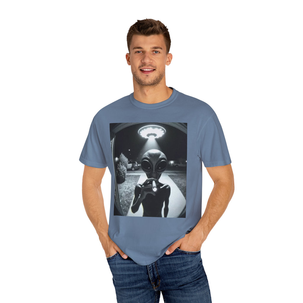 Alien Encounter Unisex Garment-Dyed T-Shirt