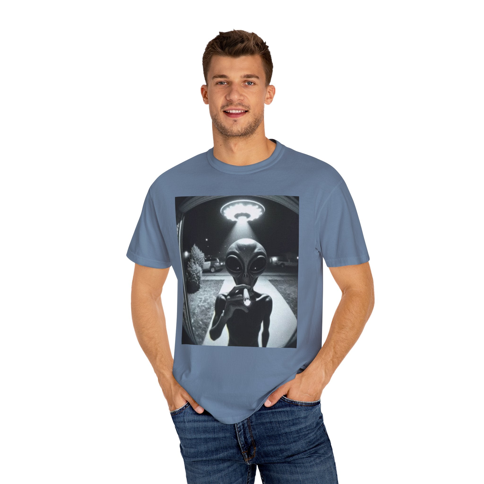 Alien Encounter Unisex Garment-Dyed T-Shirt