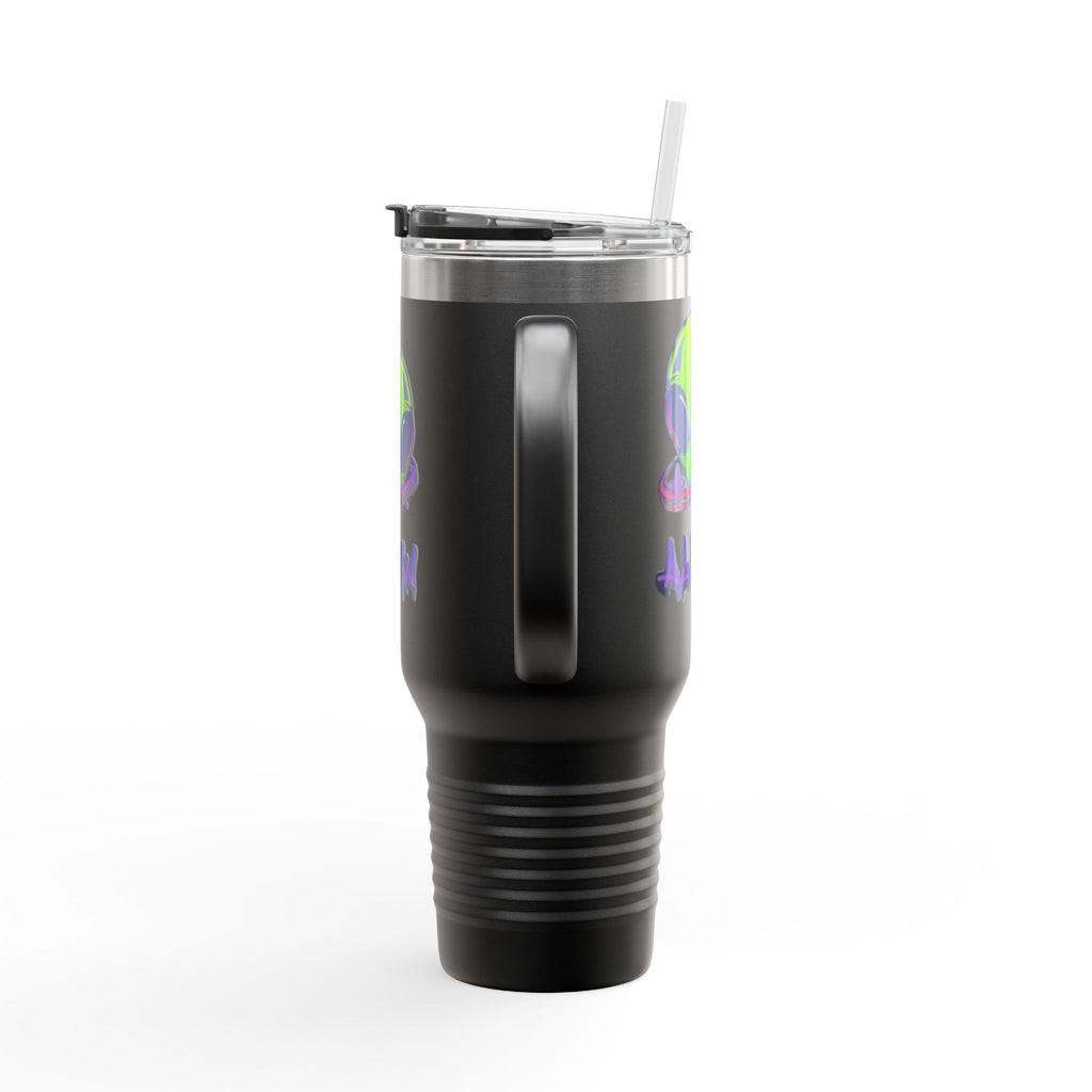 Alien Insulated Travel Mug, 40oz - Perfect for Road Trips, Gift for UFO Lovers, Unique Travel Gear