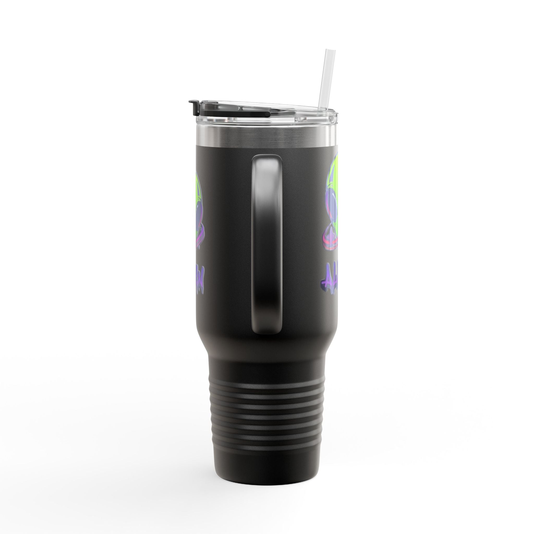 Alien Insulated Travel Mug, 40oz - Perfect for Road Trips, Gift for UFO Lovers, Unique Travel Gear