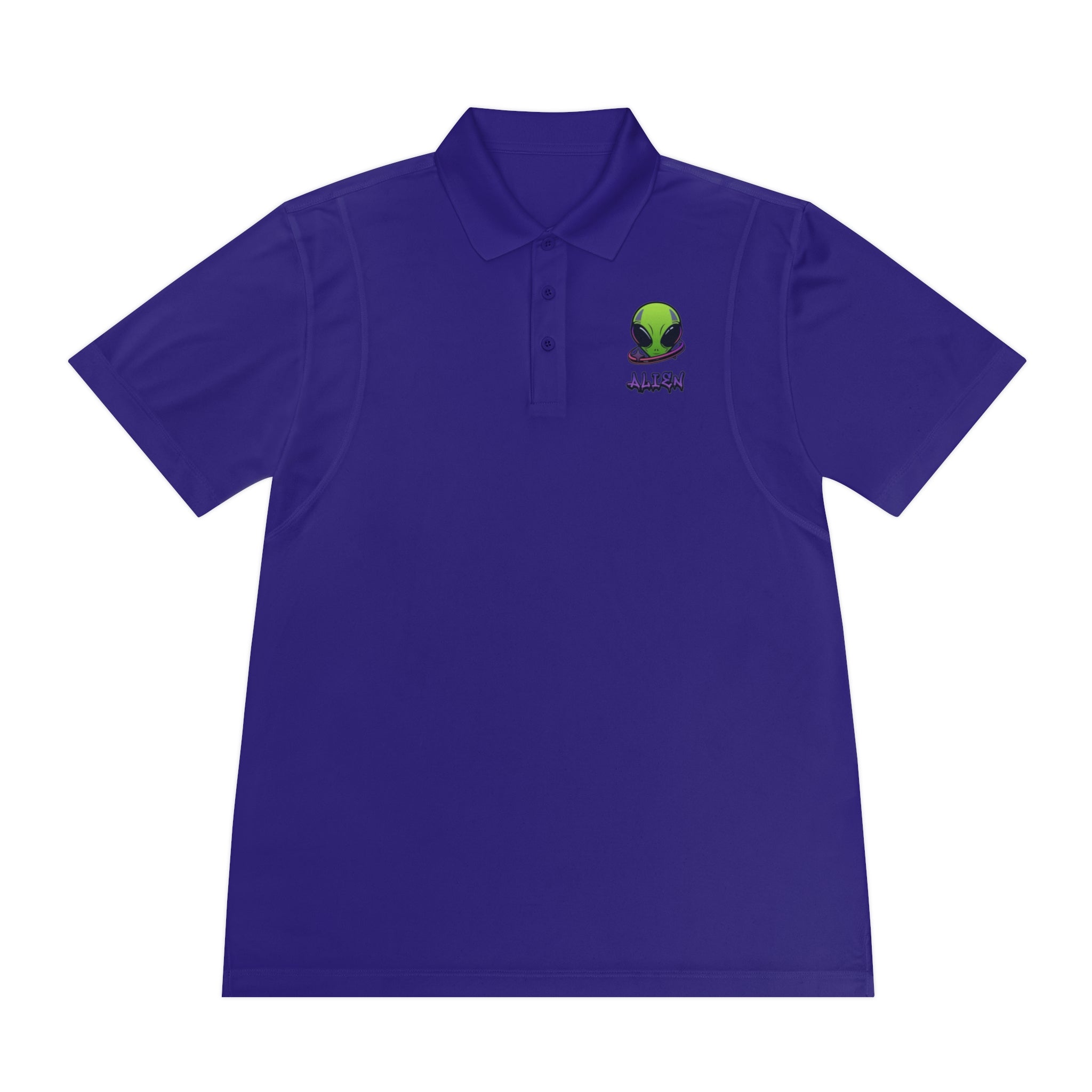 Men's Sport Polo Shirt - Cool Alien Graphic Tee, Casual Style, Perfect Gift for Sci-Fi Fans, Golf or Game Day
