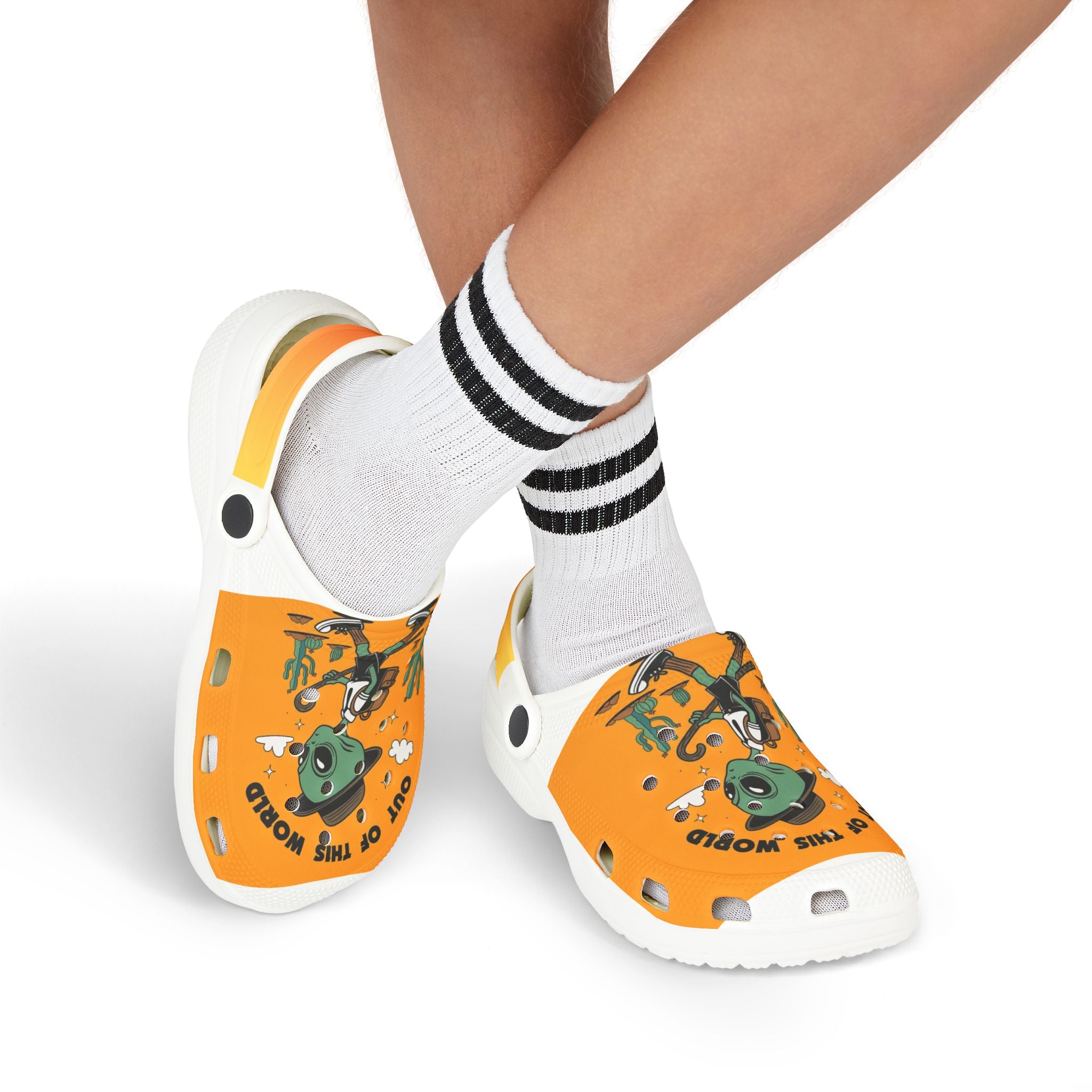 Out of This World Kids EVA Foam Clogs - Fun Alien Design for Summer Play