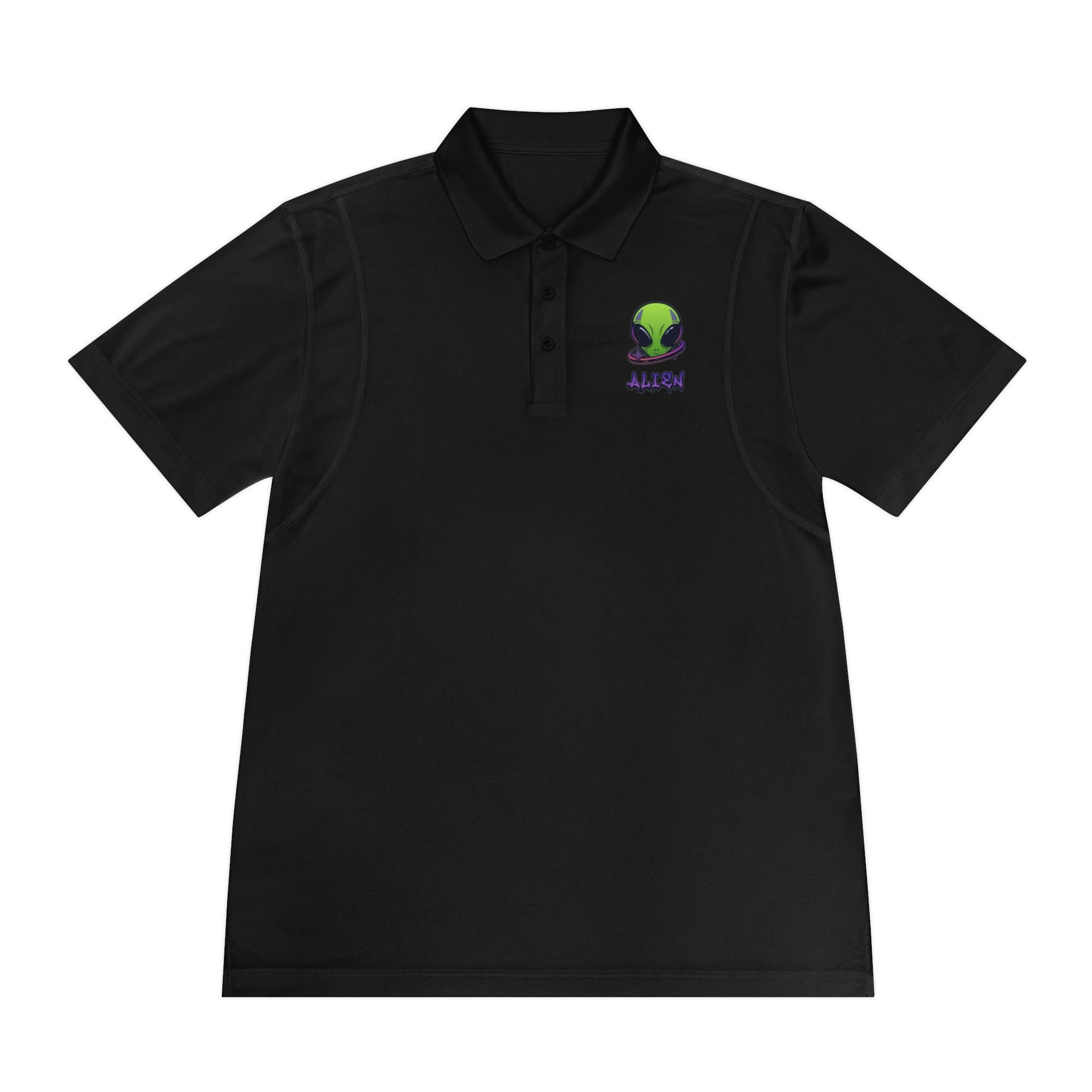 Men's Sport Polo Shirt - Cool Alien Graphic Tee, Casual Style, Perfect Gift for Sci-Fi Fans, Golf or Game Day