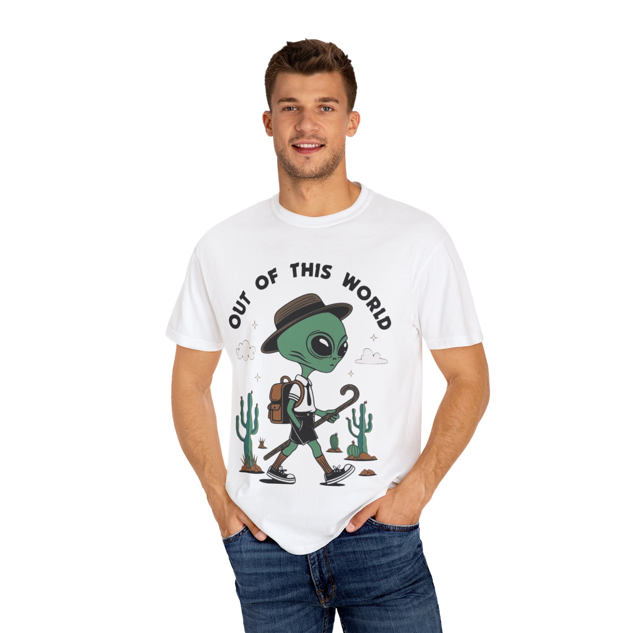 Out of This World Alien T-Shirt – Fun Unisex Graphic Tee for Space Lovers