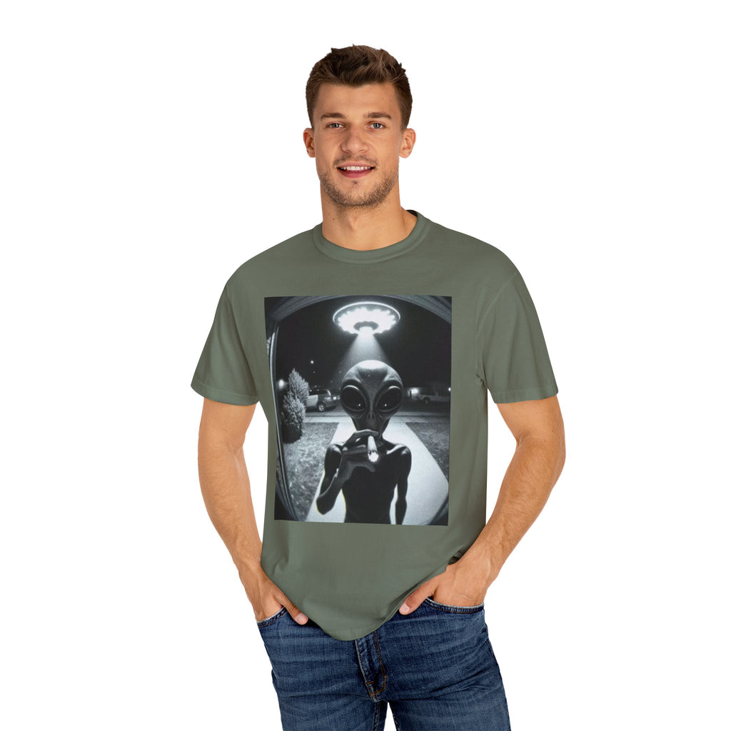 Alien Encounter Unisex Garment-Dyed T-Shirt