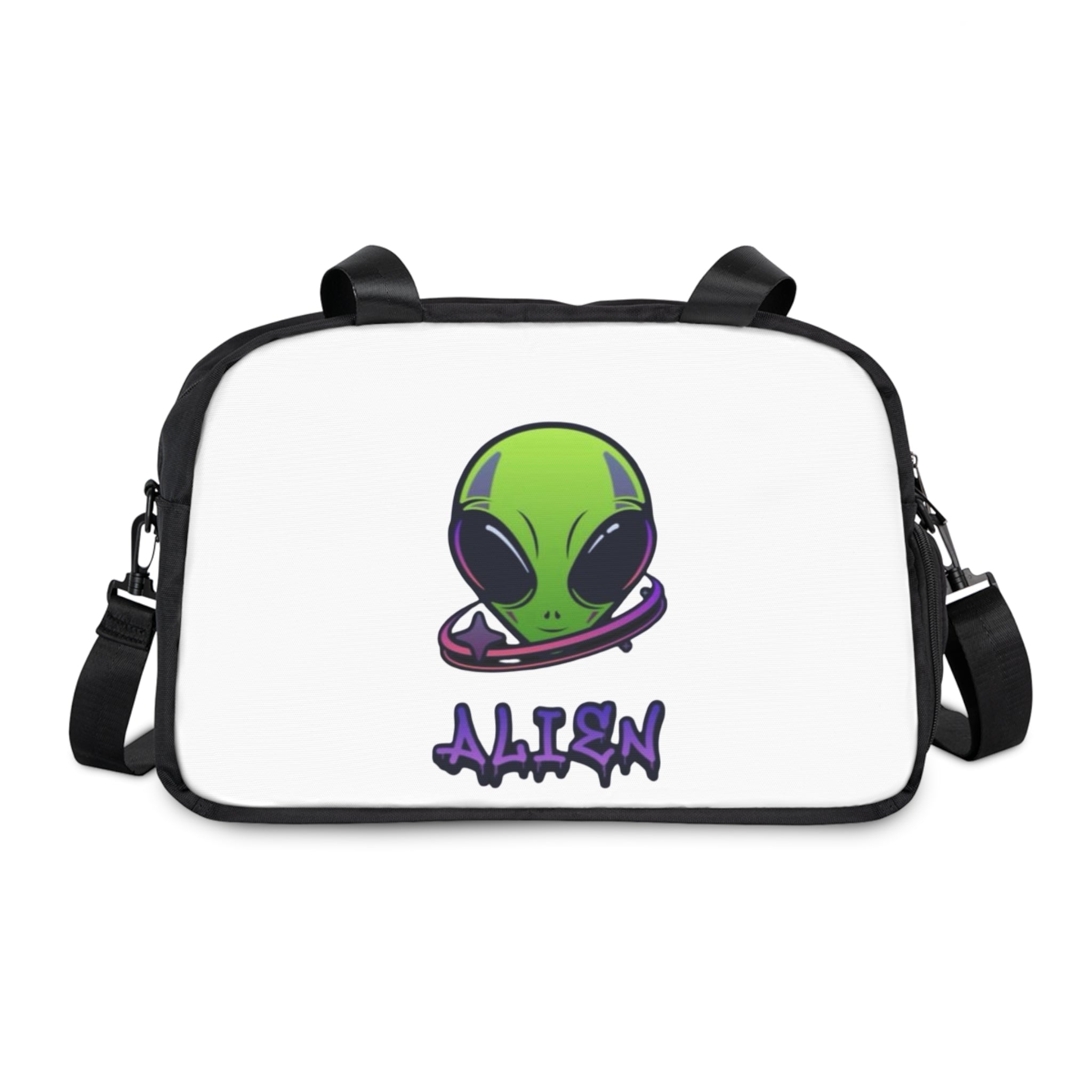Alien Fitness Handbag - Perfect for Gym Lovers, Workout Bag, Cool Tote, Unique Gift, Space Enthusiast Accessory