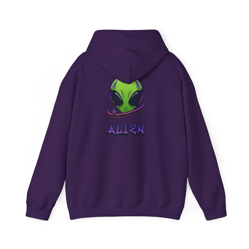 Alien Graphic Hoodie - Perfect for Sci-Fi Lovers, Casual Wear, Gift for Alien Enthusiasts, Comfy Sweatshirt, Unisex Pullover